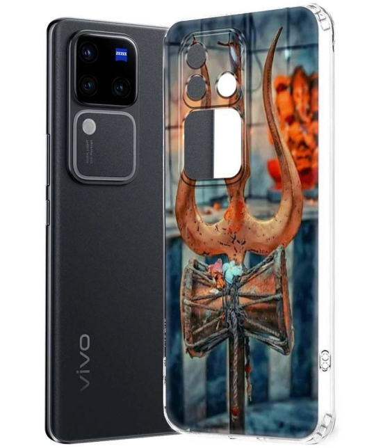 NBOX Multicolor Printed Back Cover Silicon Compatible For Vivo V30 Pro 5G ( Pack of 1 )