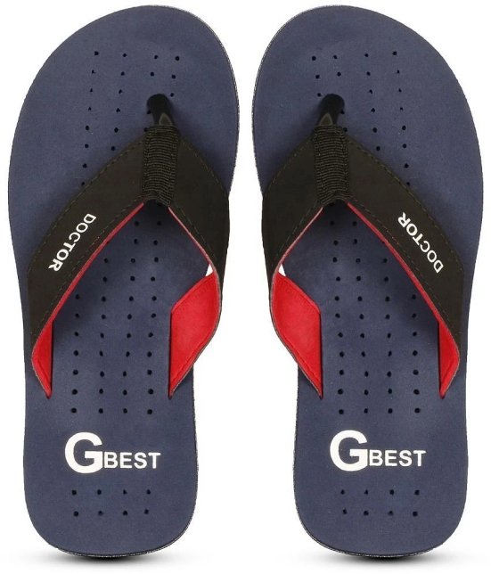 GBest - Blue Mens Thong Flip Flop - None