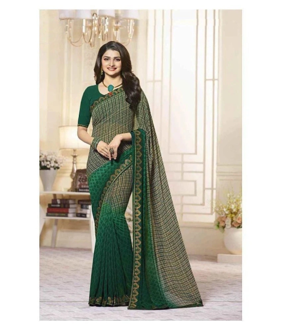 Gazal Fashions - Multicolor Chiffon Saree With Blouse Piece (Pack of 1)