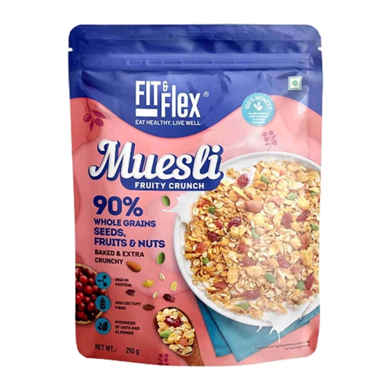 Fit And Flex Muesli Fruity Crunch, 450 Gm