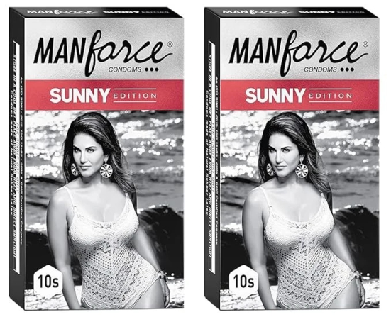 Manforce Ribbed & Dotted Sunny Edition Condoms 10 Pcs x Pack of 2