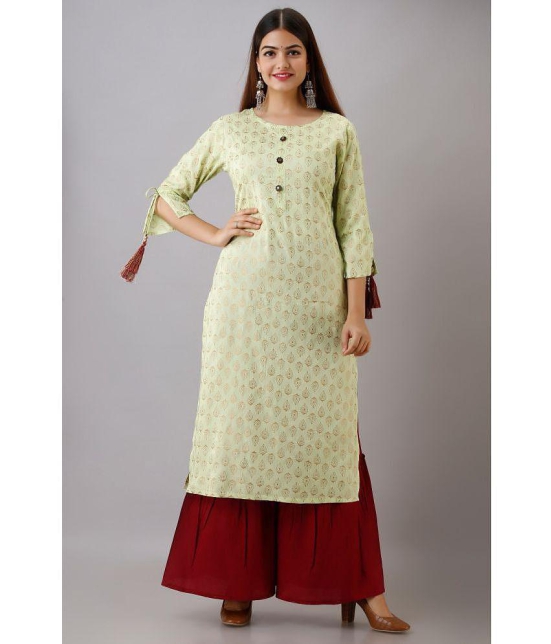 MAUKA - Green Straight Rayon Women's Stitched Salwar Suit ( Pack of 1 ) - None