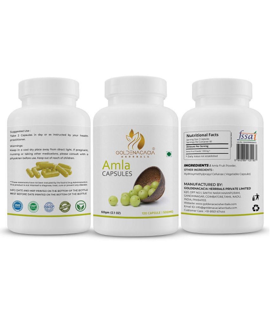 GOLDENACACIA HERRBALS Amla 120 Capsule 1 no.s