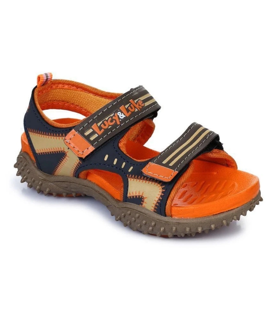 Lucy & Luke By Liberty BEN-10_Orange Kids Casual Sandal - None