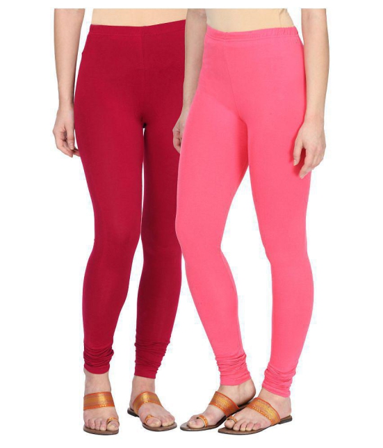 Alena Cotton Lycra Pack of 2 Leggings - L