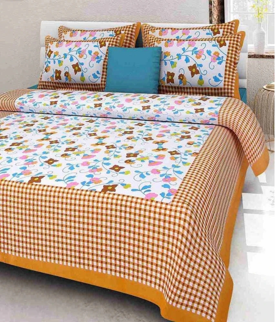 Frion Kandy Cotton 1 Bedsheet with 2 Pillow Covers ( x )