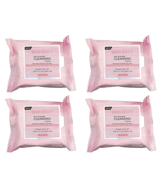 Lenon Beauty Swiss Beauty Wet Wipes ( 120 Pcs ) Pack of 4