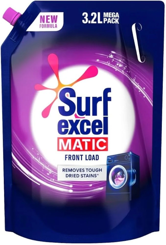 Surf Excel Detergent - Liquid, Matic, Front Load, 2 L Pouch