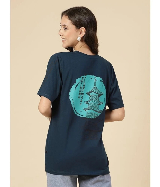 Rigo Teal Cotton Womens T-Shirt ( Pack of 1 ) - None