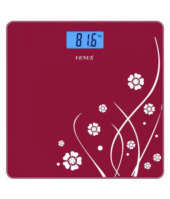 Venus Venus EPS-6399-Red-Digital Electronic Personal Body Health Fitness Check up Weighing Scale EPS-6399-Red Red