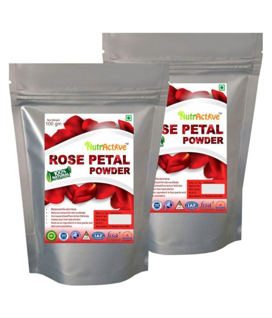 NutrActive Rose Petal | Scrub + Mask 200 gm Pack of 2