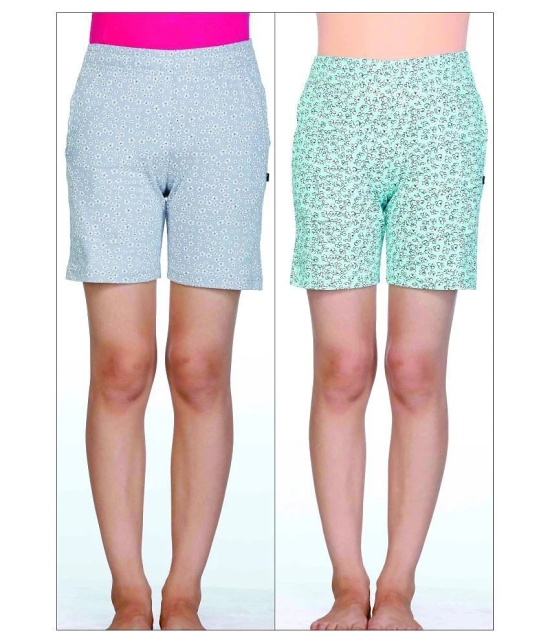 Proteens Girls Shorts Printed  Combo Pack of 2 - None