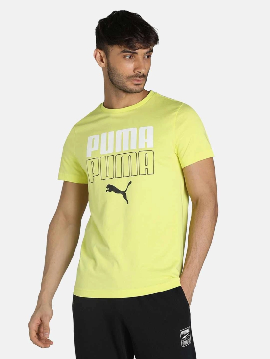 PUMA Double Logo Mens Slim Fit T-Shirt