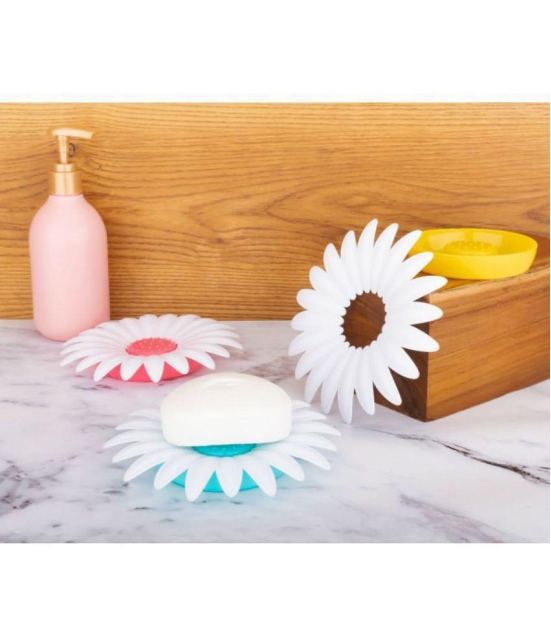 HINGOL Flower Shape Soap Holder Dish for Home, Kitchen set of 2