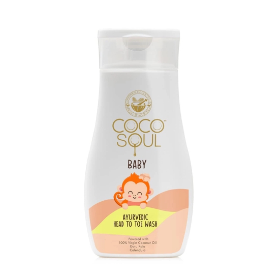 Coco Soul Baby Ayurvedic Head To Toe Wash - Nourishing 200 ml