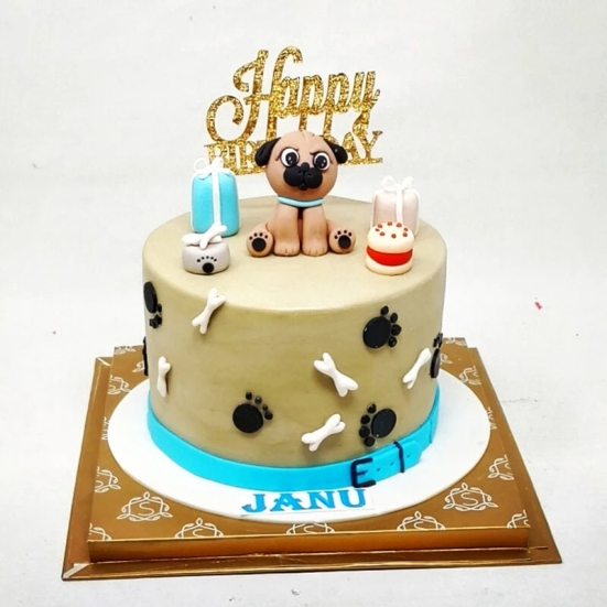 Dog & Paw Cake-Eggless / Dutch Truffle