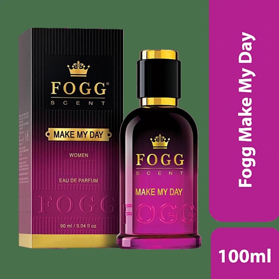 Fogg Make My Day Scent Eau De Parfum Women's Perfume - Long-Lasting Fresh & Floral Fragrance, 100 Ml