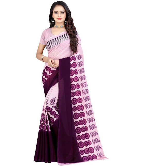 LEELAVATI - Multicolor Georgette Saree With Blouse Piece ( Pack of 1 ) - Multicolor