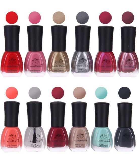 Looks United - Multi Glossy Nail Polish ( Pack of 22 )