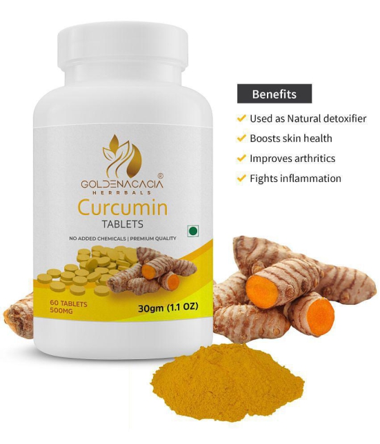 GOLDENACACIA HERRBALS Curcumin 500mg 60 Tablets 1 no.s