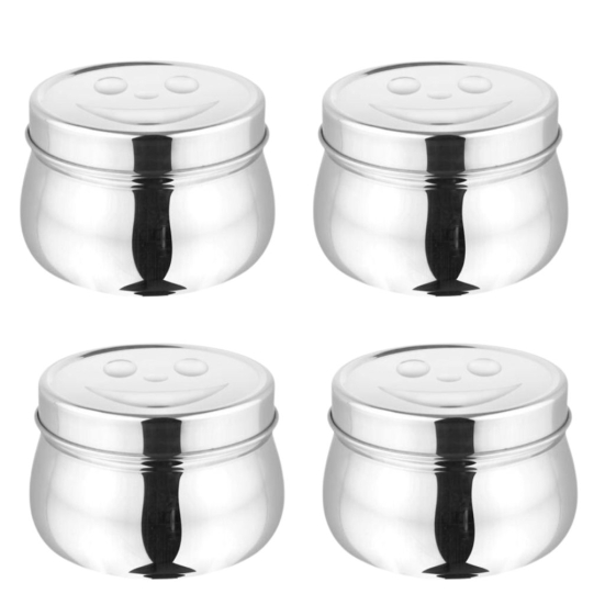 SHINI LIFESTYLE box puri dabba container, Steel Tiffin Boxes for Lunch Box Chapati Roti Dabba, Katordaan set of 10