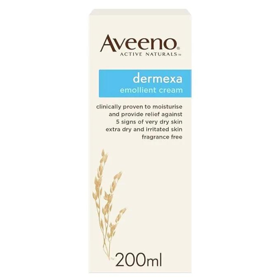 Aveeno Dermexa Emollient Cream 200ml (for very Dry Skin)