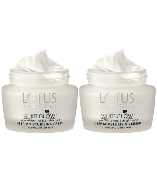 Lotus Herbals Whiteglow Skin Brightening Deep Moisturising Cream SPF 20, PA+++, 40ml (Pack of 2)