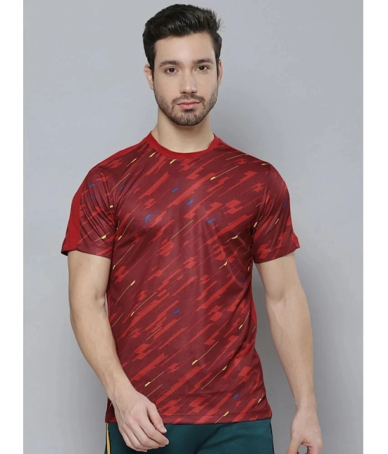 Alcis - Red Polyester Regular Fit Mens Sports T-Shirt ( Pack of 1 ) - None