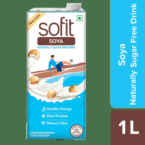 Sofit Soya Drink Sugar Free, 1 L Tetra