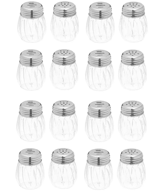 Dynore Acrylic Salt & Pepper Shaker 8 Pcs - Transparent