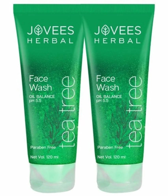 Jovees Herbal Tea Tree Oil Control Face Wash For Oily Skin ( Pack of 2)