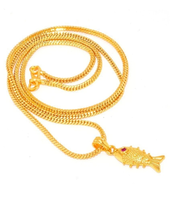 Jewar Mandi - Golden Pendant ( Pack of 1 ) - Golden