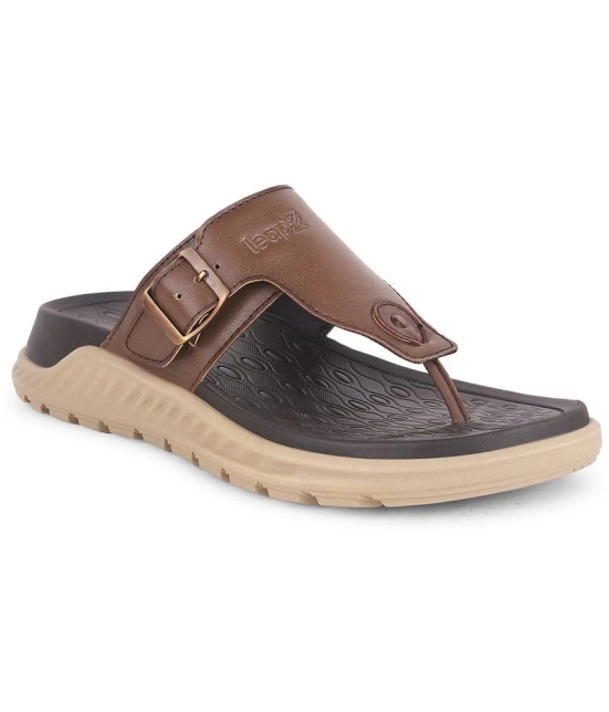 Liberty Tan Mens Thong Flip Flop - None