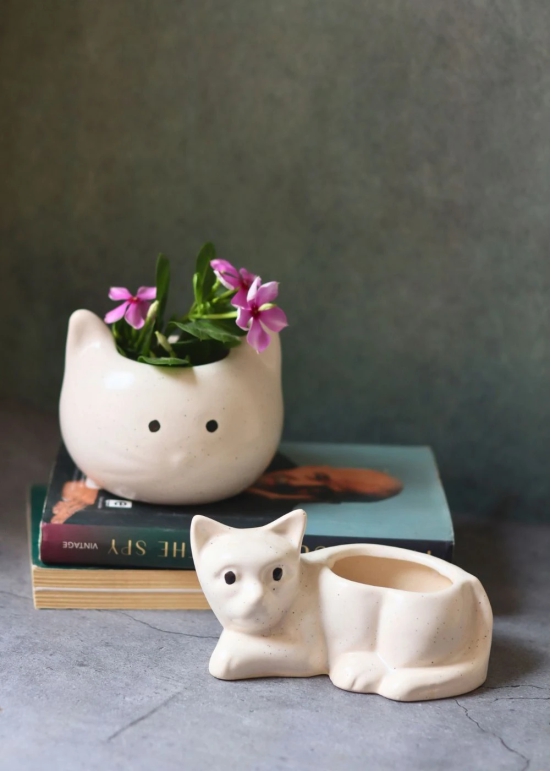 Cat & Kitty Planter