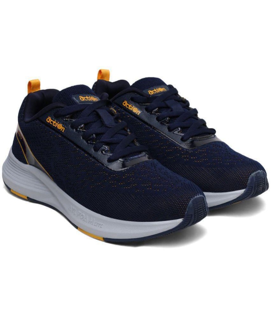 Action Sports Running Shoes Navy Mens Sports Running Shoes - None