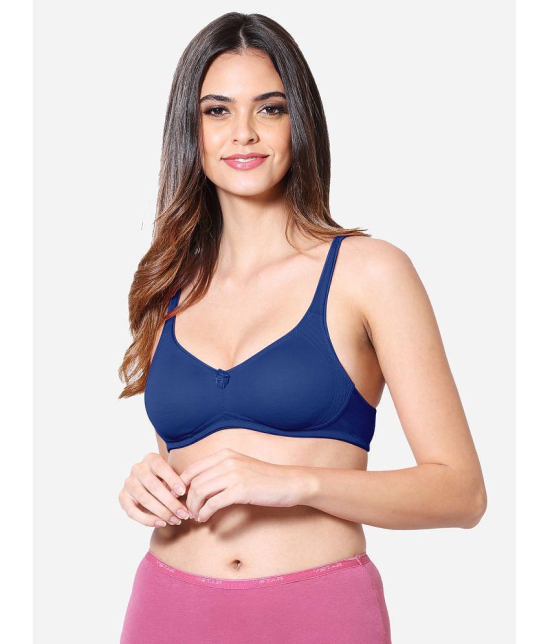 VStar - Navy Blue Cotton Blend Non Padded Women's Everyday Bra ( Pack of 1 ) - None