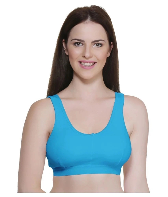 TCG Cotton Lycra Air Bra - Green - 32