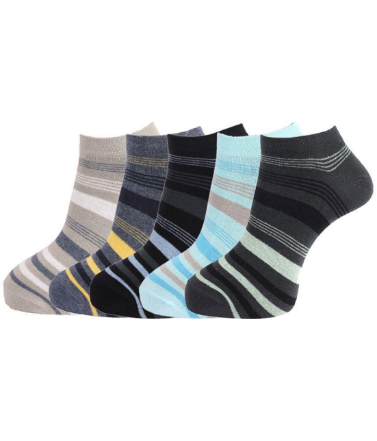 Dollar Socks Cotton Ankle Length Socks Pack of 5 - Multi