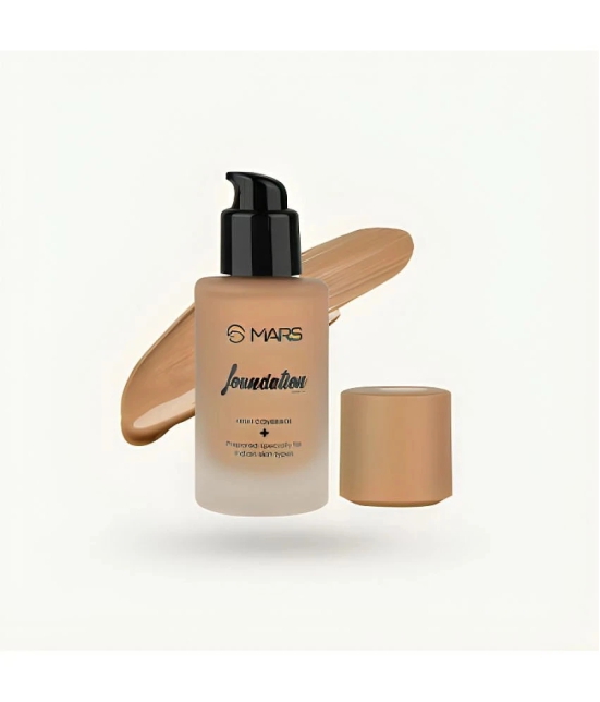 MARS Matte Liquid For All Skin Types Skin Deep Brown Foundation Pack of 1