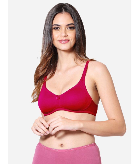 VStar - Red Cotton Blend Non Padded Women's Everyday Bra ( Pack of 1 ) - None