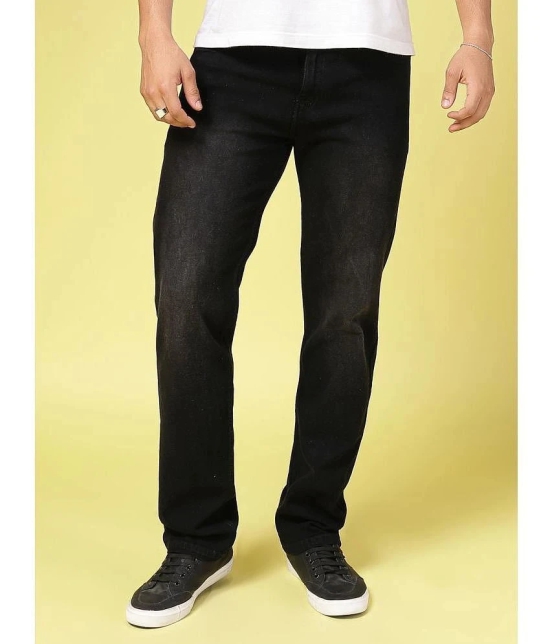 Rigo Straight Faded Mens Jeans - Black ( Pack of 1 ) - None