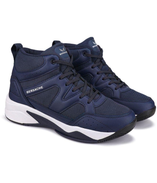 Bersache Sports Shoes Blue Mens Sports Running Shoes - None