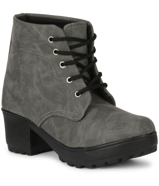 Ishransh - Gray Women''s Ankle Length Boots - None