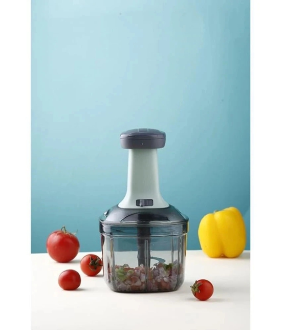 iview kitchenware Vegetable Chopper Multicolor Plastic Mannual Chopper 900 ml ( Pack of 1 ) - Multicolor