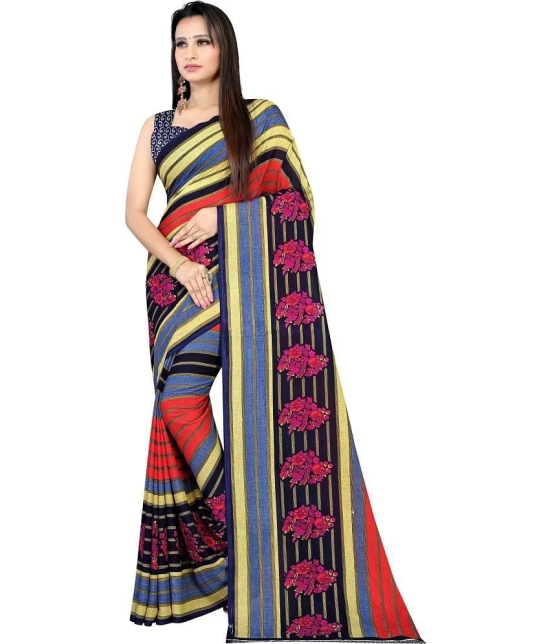 LEELAVATI - Multicolor Georgette Saree With Blouse Piece ( Pack of 1 ) - Multicolor