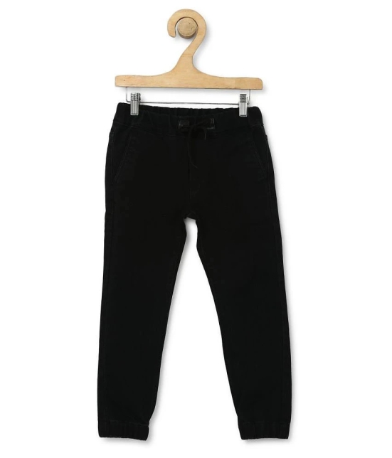 Urbano Juniors Boys Black Slim Fit Stretchable Jogger Jeans - None