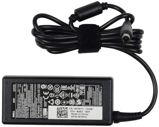 Dell Oem 65w Laptop Power Adapter  19.5V 3.34A with Dell Latitude 3470 3480 3550 3570 3580 5280 5480 5580 7280 7480 E5270 E5450 Adapter 7.4MM X 5.0MM - power cable included