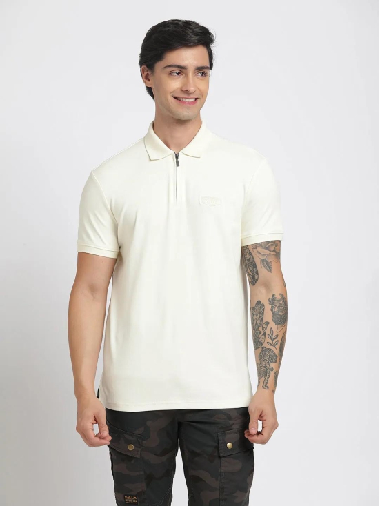 Chalk Polo Cotton T-Shirt-M / Chalk