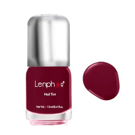 Lenphor Gel Finish Nail Tint 12 ml-Wine-Li-Cious