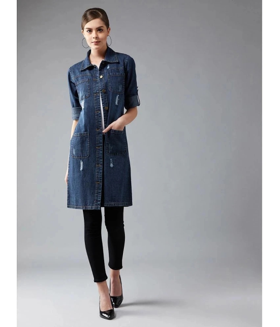 Miss Chase - Cotton Navy Over coats - None